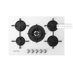 Cooktop 5 Bocas Brastemp Branco com Duplachama e Trempe com Ferro Fundido - Gdk73ab - 1