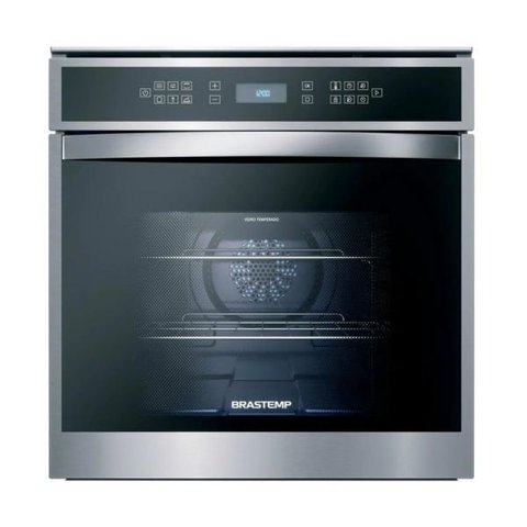 Forno de Embutir Elétrico Brastemp 84 Litros Cor Inox com Convecção e Termômetro Meat Control - Bot8