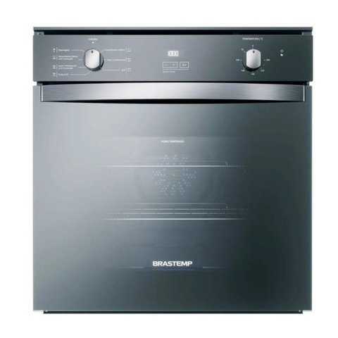 Forno de Embutir Elétrico Brastemp 84 Litros Cor Inox Espelhado com Convecção e Timer Touch - BOC84A