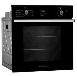 Forno de embutir elétrico Brastemp 84 litros Preto com convecção e timer touch - BOC84AE - 3