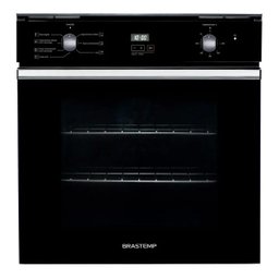 Forno de embutir elétrico Brastemp 84 litros Preto com convecção e timer touch - BOC84AE - 1