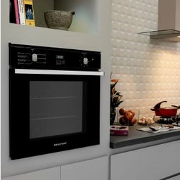 Forno de embutir elétrico Brastemp 84 litros Preto com convecção e timer touch - BOC84AE - 4