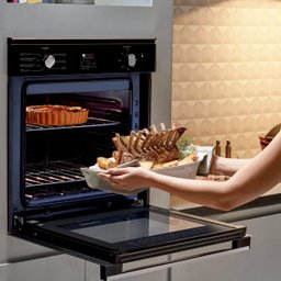 Forno de embutir elétrico Brastemp 84 litros Preto com convecção e timer touch - BOC84AE - 2