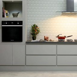 Forno de embutir elétrico Brastemp 84 litros Preto com convecção e timer touch - BOC84AE - 8