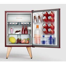 Frigobar Brastemp Retrô 76 litros Marsala Wine - BRA08BG - 6