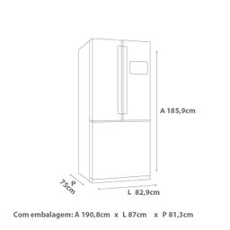 Geladeira Brastemp Frost Free Side Inverse 540 Litros Cor Inox com Ice Maker - Bro80ak - 8