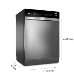Lava-Louças 14 Serviços Brastemp cor Inox com Ciclo Pesado - BLF14AR - 4