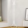 Mancebo Cabideiro Chão Pé Porta Casaco Bolsa Cabide Branco - 2