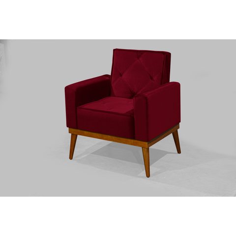 Poltrona Cadeira Decorativa Sala de Estar Clínica Salão de Beleza Recepção Várias Cores Luxo
