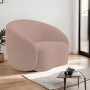 Ver imagem 1 de Poltrona Orgânica Luxo Recepção Sala de Estar e Tv Amore Linho Rose- Mabe Magazine
