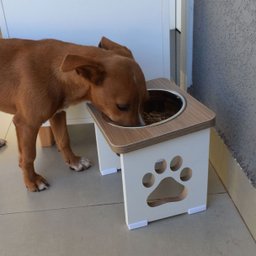 Comedouro Elevado Cachorro Grande Pet Mdf 20cm - 6