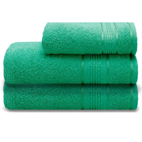 Kit 2 Toalha Banho + Rosto Verde Eucalipto + Tapete