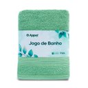 Ver imagem 2 de Kit 2 Toalha Banho + Rosto Verde Eucalipto + Tapete