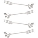 Ver imagem 2 de Conjunto 4 Garfos de Aço Inox Aperitivo Leaves Prata - Wolff