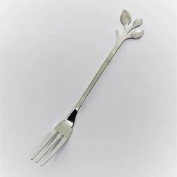 Conjunto 4 Garfos de Aço Inox Aperitivo Leaves Prata - Wolff - 3