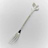 Conjunto 4 Garfos de Aço Inox Aperitivo Leaves Prata - Wolff - 3
