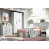 Quarto Completo Solteiro Star 3 Peças (1 Guarda Roupa + 1 Cômoda + 1 Cabeceira) QS02 Branco - - 8