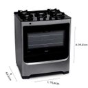 Ver imagem 4 de Fogão Consul 5 Bocas Cor Inox com Mesa de Vidro e Trempe de Ferro Fundido - Cfs5var