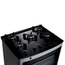 Fogão Consul 5 Bocas Cor Inox com Mesa de Vidro e Trempe de Ferro Fundido - Cfs5Var - 11