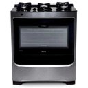 Ver imagem 1 de Fogão Consul 5 Bocas Cor Inox com Mesa de Vidro e Trempe de Ferro Fundido - Cfs5var