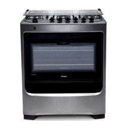 Fogão Consul 6 Bocas Cor Inox com Botões Removíveis e Vidro Interno Vedado - Cfs6nar - 1 Fogão Consul 6 Bocas Cor Inox com Botões Removíveis e Vidro Interno Vedado - Cfs6nar - 1