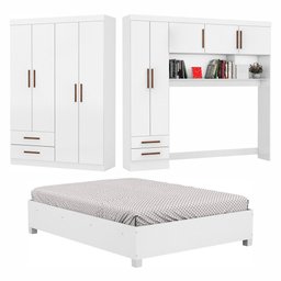 Guarda-roupa Casal Modulado 5 Portas com Cama Hercules 4 Portas 4 Gavetas - 2