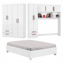 Ver imagem 2 de Guarda-roupa Casal Modulado 5 Portas com Cama Hercules 4 Portas 4 Gavetas