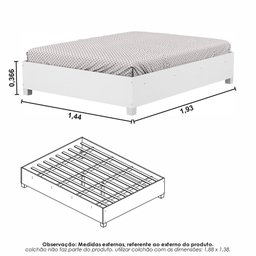 Guarda-roupa Casal Modulado 5 Portas com Cama Hercules 4 Portas 4 Gavetas - 5