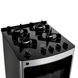 Fogão Consul 4 Bocas Cor Inox com Mesa de Vidro e Trempe de Ferro Fundido - Cfo4Var Bivolt - 2