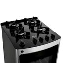 Ver imagem 2 de Fogão Consul 4 Bocas Cor Inox com Mesa de Vidro e Trempe de Ferro Fundido - Cfo4Var Bivolt