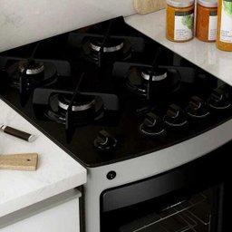 Fogão Consul 4 Bocas Cor Inox com Mesa de Vidro e Trempe de Ferro Fundido - Cfo4Var Bivolt - 8