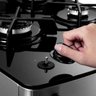 Fogão Consul 4 Bocas Cor Inox com Mesa de Vidro e Trempe de Ferro Fundido - Cfo4Var Bivolt - 5