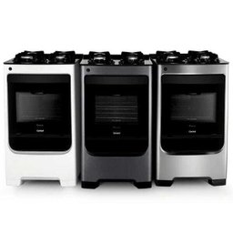 Fogão Consul 4 Bocas Branco com Mesa de Vidro e Trempe de Ferro Fundido - Cfo4Vab - 4