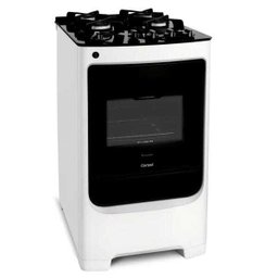 Fogão Consul 4 Bocas Branco com Mesa de Vidro e Trempe de Ferro Fundido - Cfo4Vab - 2