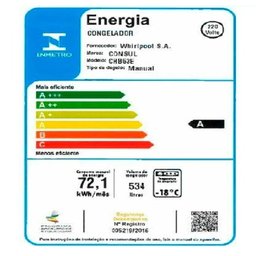 Freezer / Geladeira Horizontal Consul Chb53Eb, 534L, Branco – 220V - 7