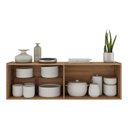 Ver imagem 4 de Aparador Buffet Suspenso 4 Portas Multimóveis Mp8002 Rustic