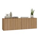 Ver imagem 1 de Aparador Buffet Suspenso 4 Portas Multimóveis Mp8002 Rustic