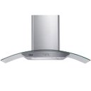 Ver imagem 1 de Coifa de Parede Consul 90 cm Inox 5 e 6 bocas com design em vidro e aviso lavar filtro - CAP90AR