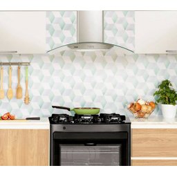 Coifa de Parede Consul 90 cm Inox 5 e 6 bocas com design em vidro e aviso lavar filtro - CAP90AR - 6