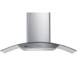 Coifa de Parede Consul 90 cm Inox 5 e 6 bocas com design em vidro e aviso lavar filtro - CAP90AR - 1