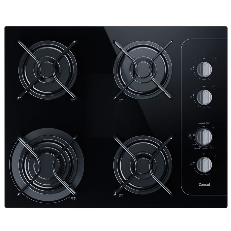 Cooktop 4 Bocas Consul com Controle Fácil e Acendimento Automático - Cd060Ae