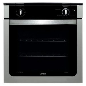 Forno de Embutir A Gás Consul 78 Litros Prata com Grill e Timer Sonoro - Coa84Br