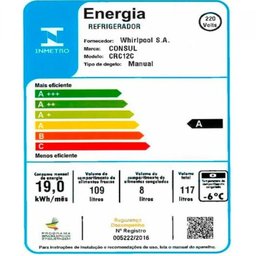 Frigobar Consul 117 Litros com Gaveta Multiuso - Crc12Cb - 5