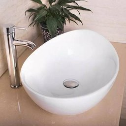 Cuba Apoio Banheiro Porcelana Sobrepor Cerâmica Louça Manplex - 2