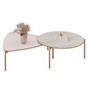 Ver imagem 6 de Mesa de Centro para Sala Pés Metálicos Zira e Nala Quartzo/off - Mpozenato
