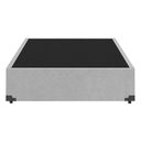 Ver imagem 3 de Cama Base Box Casal Super Confort Suede Cinza + Colchão Casal Super Confort D33 24x138x188