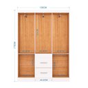 Ver imagem 3 de Guarda Roupa Casal Milão 6 Portas Branco Brilho – Poquema