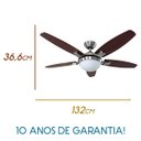 Ver imagem 3 de Ventilador de Teto Hunter Contempo 220V St50016