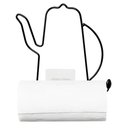 Ver imagem 2 de Porta Papel Toalha Bule Preto Utimil Suporte Aramado Adesivo de Parede Cozinha
