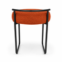Ver imagem 6 de Puff Decorativo Bouclé Terracota para Quarto Sala e Closet Metal Preto - Unitàlle Estofados